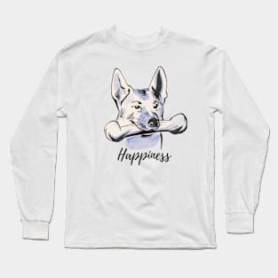 Dog Bon happiness Long Sleeve T-Shirt